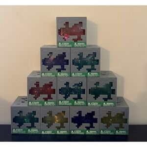 ⛏️ Minecraft Jelly Cube Lot RARE Viral Squishy Bundle Set of 10 🧨 Like Needoh